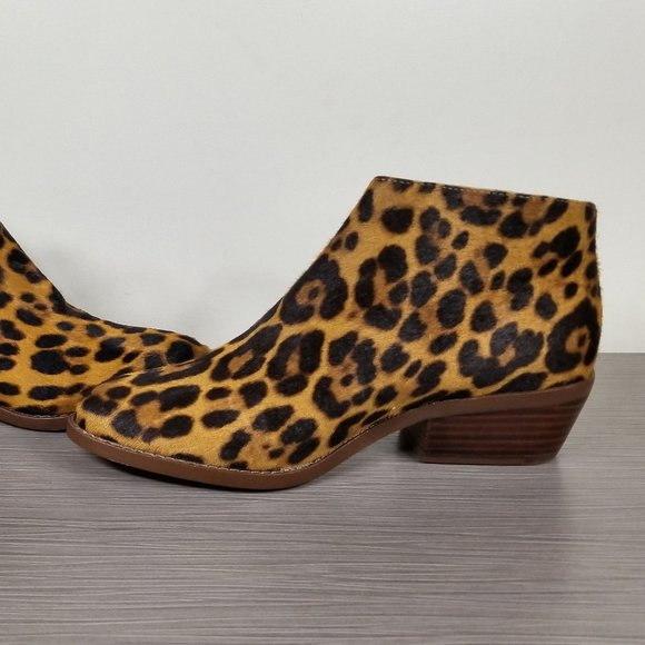 1. STATE Rosita Side Zip Ankle Bootie, Leopard Print, Womens Size 6.5 M / 37 - Picture 6 of 10